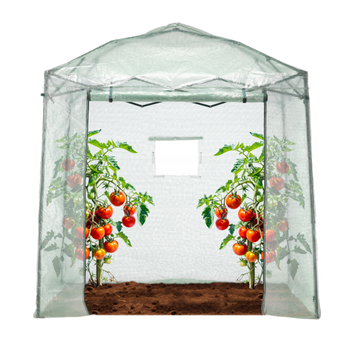 TUNEL OGRODOWY SKŁADANY DO UPRAW 2 x 1.37 x 2.34 M ZIELONY Z TORBĄ