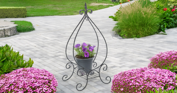 SUPORT PENTRU PLANTE 49 x 34 x 101,5 CM NEGRU disp=6buc *5516