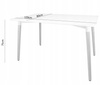 RECTANGULAR TABLE 120 X 80 X 74 CM - BLACK