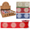 FUNDAȚIE DECORATIVĂ DE SĂRBĂTORI 6,3CM X 2,7M ZĂPADĂ MIX DE CULORI ambalaj=16buc. *2251