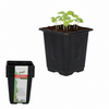 SET OF 9 PLASTIC POTS 9 X 9 X 10 CM