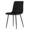 KRZESŁO NOWOCZESNE WELUROWE CZARNE *2951