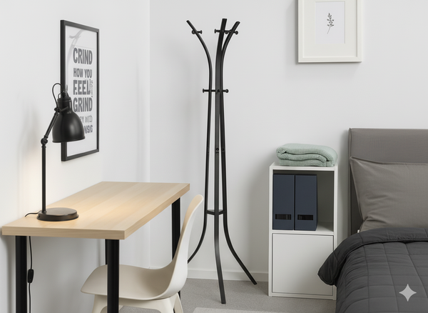 WIESZAK STOJĄCY HEMDE 184 CM CZARNY *5318