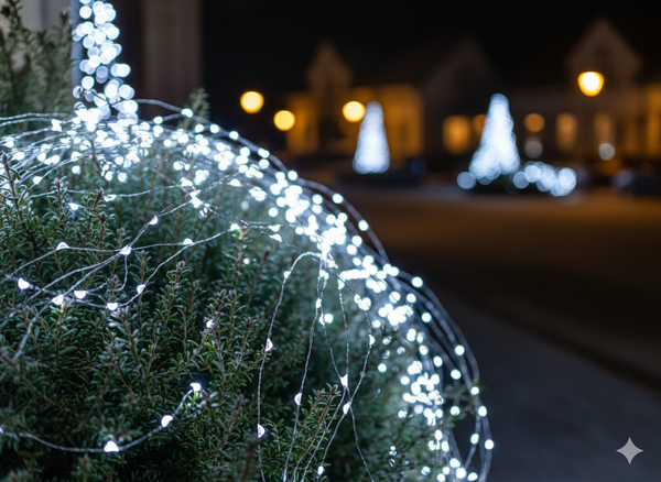 LAMPKI LED MICRO NA SZPULI 1000L ZIMNY BIAŁY, DŁ. 3 + 100 M *8561