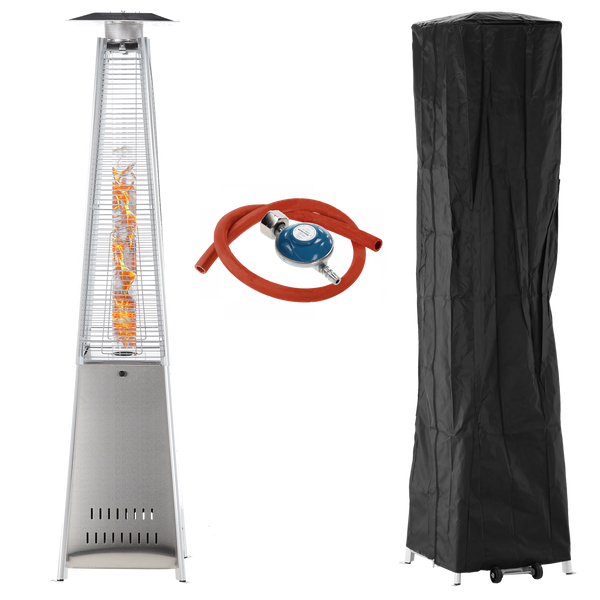 PARASOL GAZOWY KWADRATOWY ZE STALI NIERDZEWNEJ 227 CM *6363