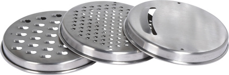 STAINLESS STEEL BOWL WITH VEGETABLE CUTTING ACCESSORIES 25 X14 CM