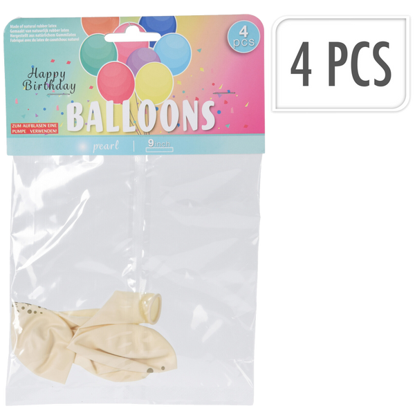LATEX BALLOONS 4 PCS