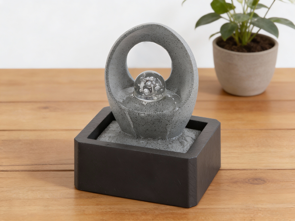 Fântână de grădină COTIT DE APĂ 21 X 18,3 X 27 CM LED *9748