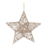 VÁNOČNÍ OZDOBY - LED HVĚZDA 45 CM ŠAMPÁNSKÉ ZLATO *6239
