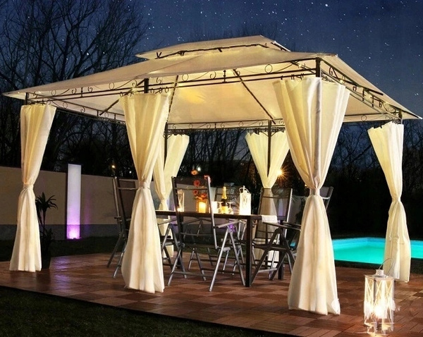 GARDEN GAZEBO BEIGE 3 X 4M 3 X 4 X H2.6m *5705