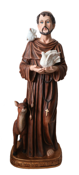 FIGURE ST. FRANCIS OF ASSISI 99 CM