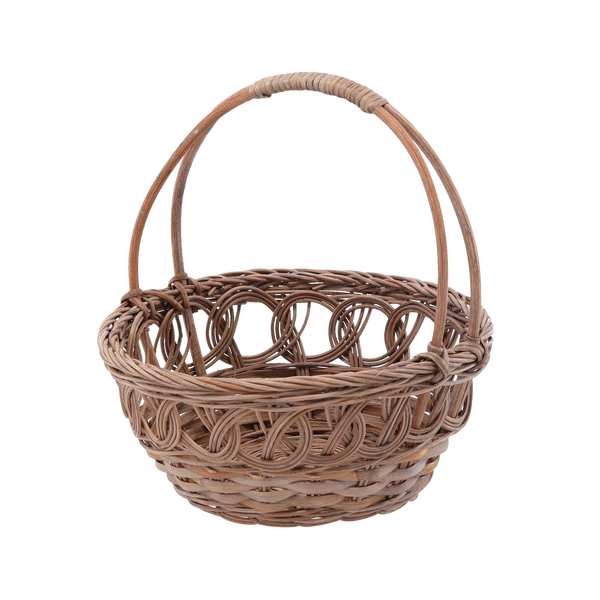 COSUL DIN RATTAN 23 x 11/23 CM CU MANER - MARO *8864