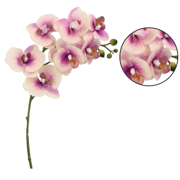 UMĚLÝ VĚTEV - ORCHIDEJ 82 CM RŮŽOVO-BÍLÁ balení=24 ks *3650
