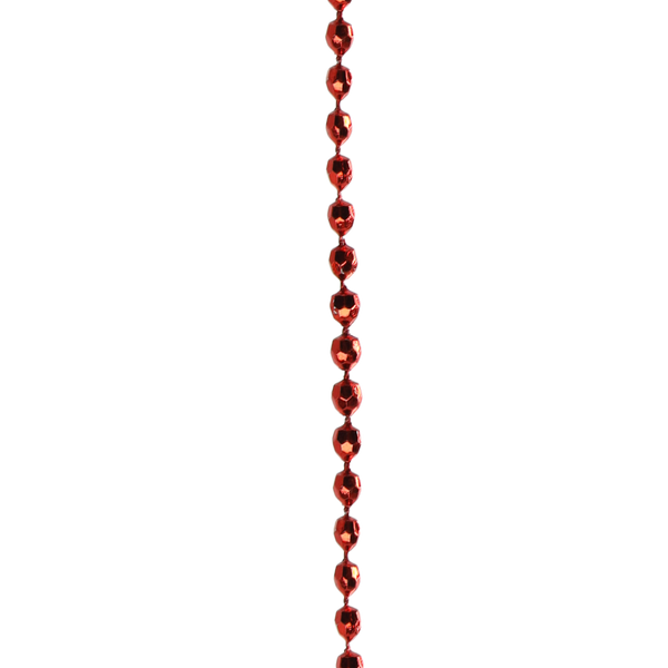 GIRLANDA 2,7 M KORÁLKY 5 MM ČERVENÁ/ZLATÁ/STITNÁ *7795