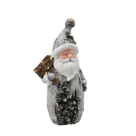 FIGURINE OF THE NATIVITY - SANTA "WELCOME" 24 X 13 X 44,3 CM LED