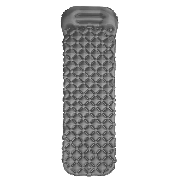 POMPUJÍCÍ TURISTICKÁ PODLOŽKA S POLŠTÁŘEM 190 x 56 x 5.5 CM 470 G ŠEDÁ / ZELENÁ *8946