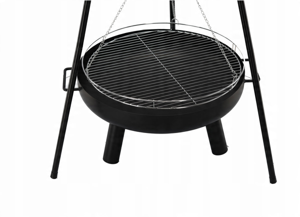 REGULOVATEĽNÝ VISIACI GRIL NA TROJNOŽI 64,5 x 64,5 x 150 CM *6032