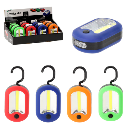 LANTERNĂ CU CÂrlig LED DUAL MIX CULOARE disp=12 buc *1069