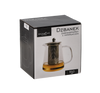 ODOLNÝ HNĚDÝ HRNEC S METALOVÝM POKROVEM A ODPADKOVÝM FILTREM 950 ML *1564