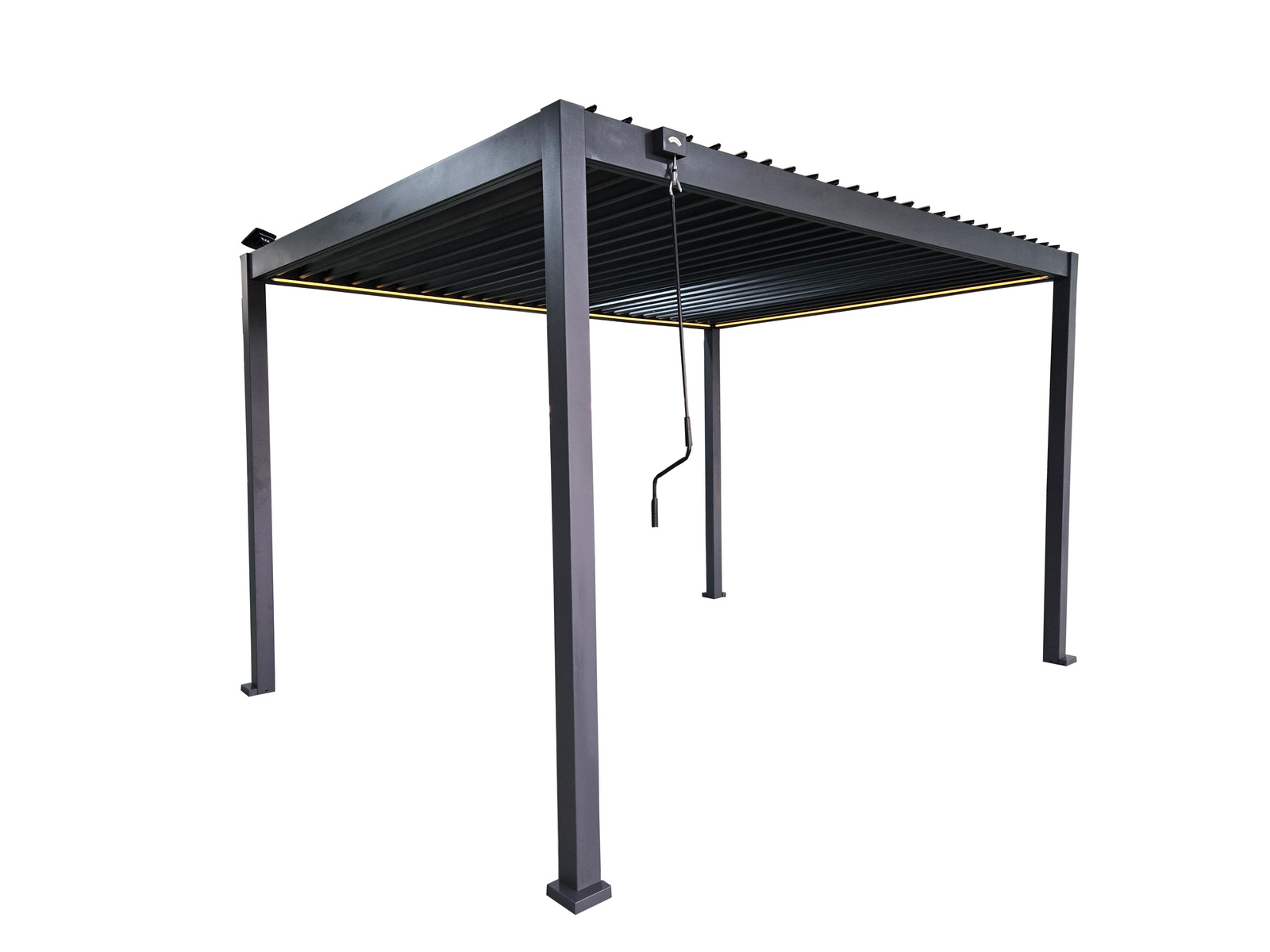 PERGOLA OGRODOWA ALUMINIOWA SZARA LED 3 x 4 x 2,5 M pol_pl_PERGOLA-OGRODOWA-ALUMINIOWA-SZARA-LED-3-x-4-x-2-5-M-8984_4