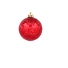SET OF 6 BAUBLES 6 CM RED/GOLD/SILVER (TUBE)