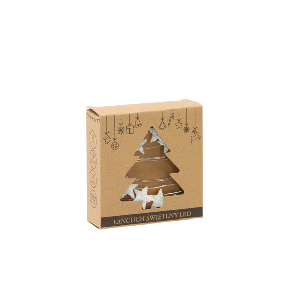 LED SVÍTÍCÍ ŘETĚZ Hvězdičky 20 L na BATERIE Stříbrné ZDOBENÍ balení=20ks *4185