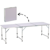 FOLDING CAMPING TABLE 180X60X70CM