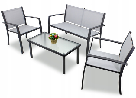 GARDEN FURNITURE SET - BENCH, 2 CHAIRS, TABLE *0846
