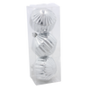 KPL. 3 BOMBEK 8 CM CZERWONY / ZŁOTY / SREBRNY *3818