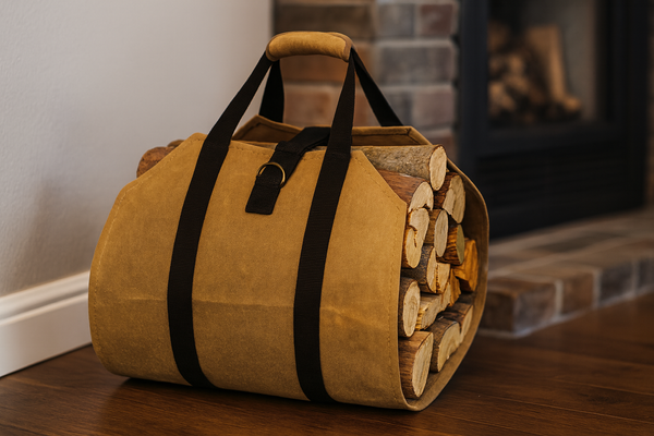 CANVAS FIREWOOD CARRY BAG