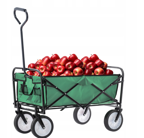 WÓZEK OGRODOWY ZIELONY SKŁADANY 116 x 54 x 90 cm *5168