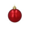 SET OF 6 BAUBLES 6 CM RED/GOLD/SILVER
