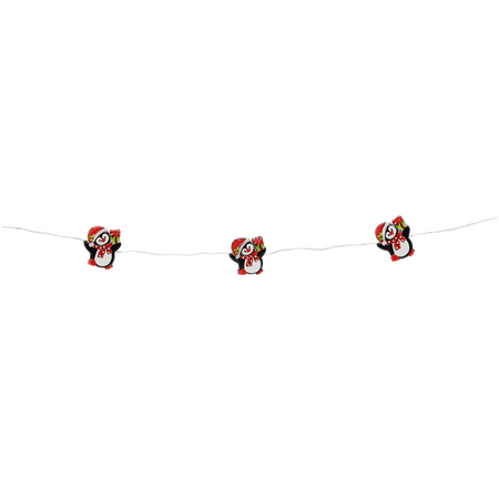 LED LIGHT CHAIN - PENGUINS 20 L BATTERY-POWERED