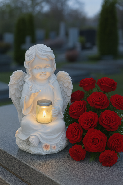 ANGEL FIGURINE LED 18CM*4357