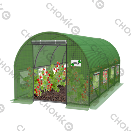 TUNEL FOLIOW ZĂRĂDINI 4 SEGMENTE VERDE 4 x2,5 x 2 M *5606