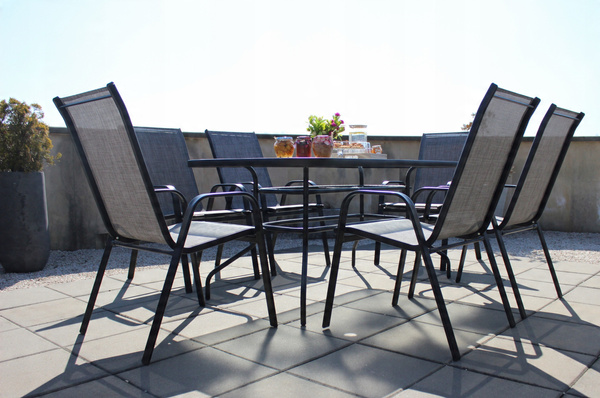 RECTANGULAR GARDEN TABLE 150 X 90 X 70 CM