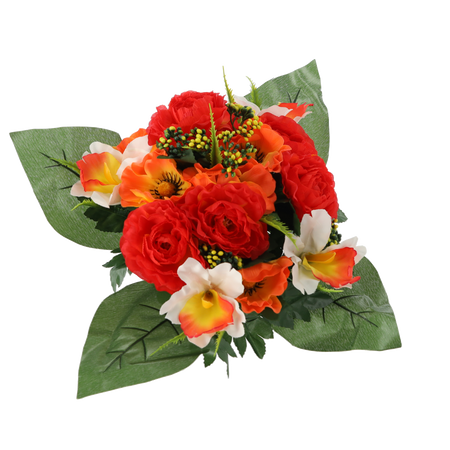 BUCURI ARTIFICIALE DE FLORI PIVNIȚĂ 25 x 32 x 32 CM MIX DE CULORI ambalaj=12 buc *2935