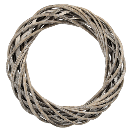 WIANEK WIKLINOWY 30 CM BIAŁY / SZARY *9364