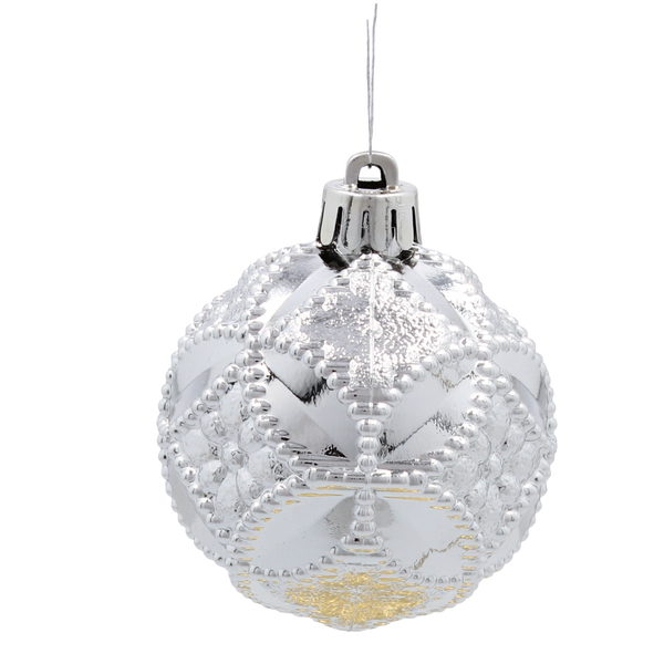 KPL. 20 BOMBEK 6 CM ROȘU / AURII / ARGINTIU *3825