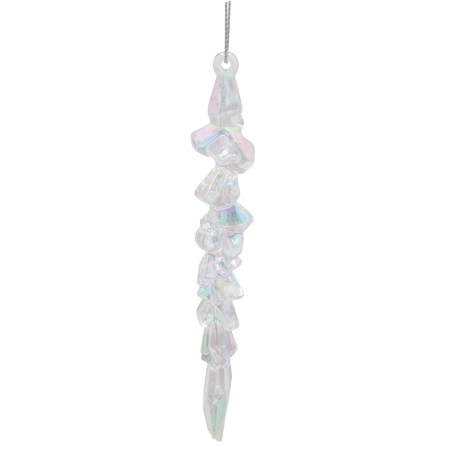 ORNAMENT DE CRĂCIUN SOPL OPALIZAT 15 CM *5911