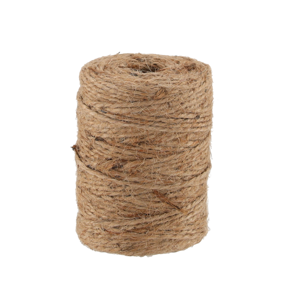 KIT. SFOARĂ DE JUT 60 M + 10 BUC. PLĂCUȚE PENTRU GRĂDINĂ 10 x 6 CM *4526