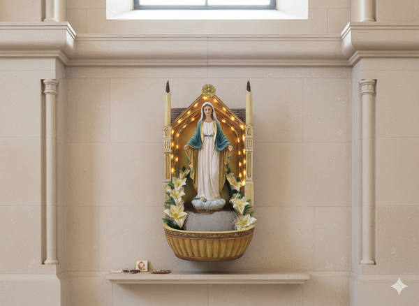 ST. MARY FOUNTAIN 24 X 20 X 48 CM LED