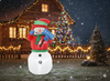 INFLATABLE SNOWMAN LED 180 CM