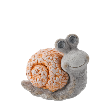 FIGURKA OGRODOWA - ŚLIMAK ZE ŚWIECĄCYMI OCZAMI 30,2 x 18,5 x 27,4 CM LED *7478