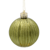 SET OF 10 BAUBLES 6 CM OLIVE/COPPER/GRAPHITE