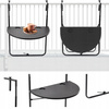 HANGING BALCONY FOLDING TABLE 60 x 64 x 73-78.5 -83.5 BLACK *1022