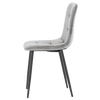 KRZESŁO NOWOCZESNE WELUROWE SZARE *2937