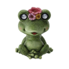 GARDEN FIGURINE - FROG WITH GLOWING EYES 30,5 x 22,5 x 37,5 CM LED