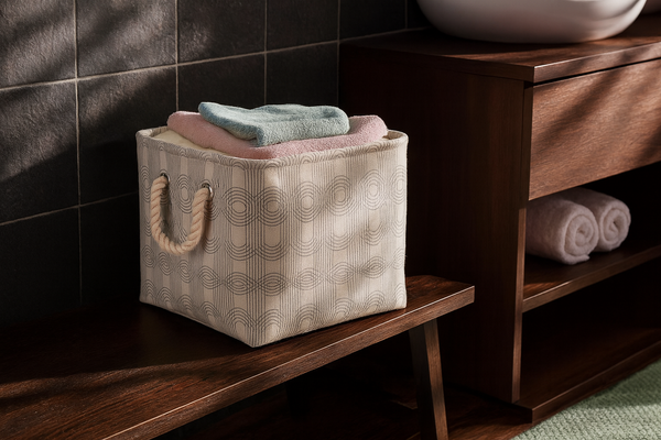 ORGANIZATOR PATRAT 30 x 30 x 24 CM GEOMETRIC DIM. L *4878
