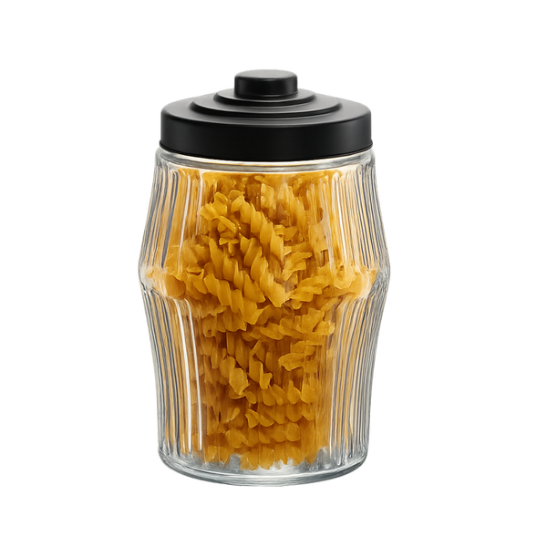 JAR 2.8 L ROUND STRIPES WITH METAL LID